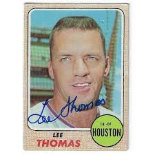 Lee Thomas Memorabilia, Autographed Lee Thomas Collectibles