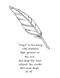 Hope A Christmas Installment Feather Quotes Hope Is The Thing With Feathers Emily Dickinson Poems