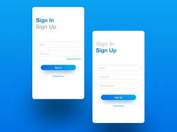 Sign In Sign Up Form App Design Android Design Android App Design