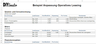 Die handelsrechtlichen grundsätze ordnungsmäßiger bilanzierung (gob), die auch die steuerbilanz prägen, und die international financial reporting standards (ifrs) bilden. Operatives Leasing Abschlusse Und Kennzahlen Richtig Anpassen Diy Investor