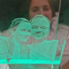 Personalized 3D Crystal Photo Cube W/light Base, Custom Laser Engraved  Etched Picture Crystal Brick Cube, Anniversary Keepsake Gift for Him