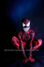 Coolest Homemade Carnage Spiderman Villain Costume Villain Costumes Spiderman Costume Boys Spiderman Costume