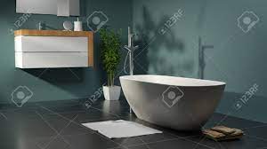Weitere ideen zu badezimmer grün, badezimmer, baden. Grunes Badezimmer Mit Pflanze Und Becken Lizenzfreie Fotos Bilder Und Stock Fotografie Image 87073444
