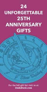 25th wedding anniversary gift ideas. 24 Unforgettable 25th Anniversary Gifts Heartfelt Gifts For Her And Him Dodo Burd