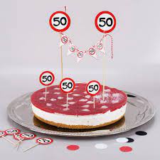 Finden besteck und geschirr produkte wie mehl, zucker, mixer. Tortendeko Dekoration Zum 50 Geburtstag