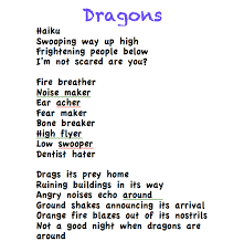 Dragon Poems Haiku Acrostic Safieldardiry