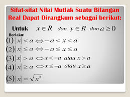 Pertidaksamaan Nilai Mutlak Ppt Download