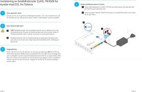 Installering Av Bredbandsruter Zyxel P8702n For Kunder Med Dsl Fra Telenor Pdf Free Download