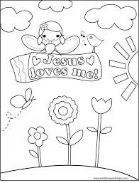Jesus loves me coloring pages. Pin By Lori Mueller On Sunday School Jesus Coloring Pages Sunday School Coloring Pages Love Coloring Pages