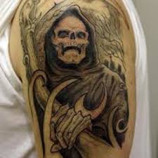 The deadly grim reaper with its customary scythe makes for a traditional tattoo design. Grim Reaper Tattoo Designs Ideas And Meanings Tatring