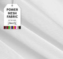 FabricLA Power Mesh Fabric | 4-Way Stretch Nylon Mesh Fabric | Lightweight  Sheer Nylon Spandex Stretch Mesh Fabric | 3 Yards Mesh | 60" inch Wide | ...