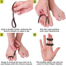 Buddy Tape Toe Splint Wraps For Broken Jammed Sprained Or Dislocated Toes In 2020 Fractured Toe Toe Injuries Turf Toe