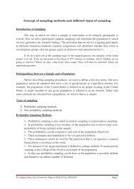 Choosing what insight to gather is usually half the work in research. Pdf Sampling Methods