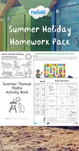 Summer Holiday Homework Pack Holiday Homework Summer Holiday Challenges Activities