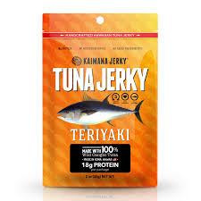 Kaimana Ahi Tuna Jerky Teriyaki 2 Ounce Soft And Tasty Premium Fish Jerky Made In The Usa High In Omega 3 S All Natural And Wild Caught Amazon Com Grocery Gourmet Food