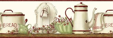 Brewster Ffr65093b White Enamelware Shelf Border Wallpaper White Enamelware Home Decor Wa Country Kitchen Wall Decor Decorative Wall Plaques Discount Wallpaper