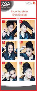 In Just A Few Seconds You Can Pull Up Your Box Braids Into A Chic And Varietal Bun You Can Rock This Hairstyle On Braided Hairstyles Box Braids Box Braids Bun