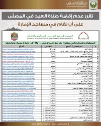 أعلنت وزارة الشؤون الإسلاميّة في المملكة العربيّة السعوديّة عن إقامة صلاة العيد في كثير من مساجد المملكة يوم الجمعة 10/ذي الحجّة/1441هـ الموافق 30/تمّوز/2020م خلال اوقات صلاة العيد التي تحدّدها. 7qzkexfvilw Nm