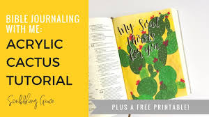 It's appalling that i've never done a tutorial on watercolor cactuses before. Acrylic Cactus Tutorial Plus A Free Printable Scribbling Grace