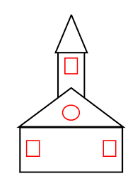 More images for how to draw a church easy » Drawing A Cartoon Church