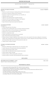 Cad Design Engineer Resume Sample Mintresume