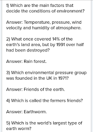 Children this age have a deep sen. Environmental Quiz Questions And Answers Brainly In