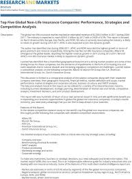 5 insurance companies boosting earnings. Top Five Global Non Life Insurance Companies Performance Strategies And Competitive Analysis Pdf Free Download
