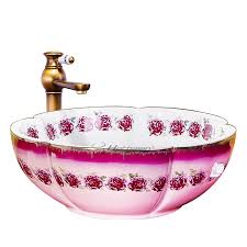 pink rose enameled romantic upmount