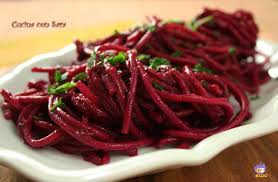 Pasta con barbabietola e pecorino. Spaghetti Alla Barbabietola Cucina Con Sara
