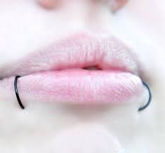9 5mm 20g Fake Piercing Snake Bites Two Black Lip Rings 10mm 11mm Fake Lippe Piercing Lippenring Lip Piercing Imitation Faux Anneau Levre Fake Piercing Snake Bites Piercing