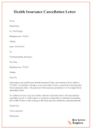 Awesome Insurance Cancellation Letter Template Pdf And Review Di 2020