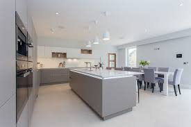 Nolte Handleless Kitchen In Soft Lac White And Lava Nolte Kuche Kuche Grifflos Haus Kuchen