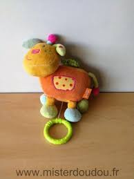 Doudou Vache Baby Sun Jaune Orange Bleu Deja Servi Tissus Comporte Des Taches Doudou Vache Doudou Perdu Vache