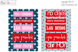 Valentine's day, or día de san valentín, is celebrated in most spanish speaking countries, albeit a bit less popular than in america. 20 Valentine S Day Printables In Spanish Living Mi Vida Loca