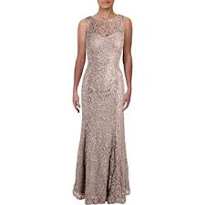 Ignite Evenings Womens Lace Sequined Evening Dress Pink 8 At