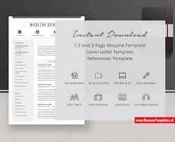 A one page cv exudes oodles of confidence. Professional Cv Template Resume Template Cover Letter Curriculum Vitae Microsoft Word Resume 1 3 Page Resume Modern And Creative Resume Resume For Job Application Instant Download Resumetemplates Nl