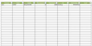 Sie können einer tabelle daten hinzufügen und dann zellen und daten bearbeiten oder formatieren. Excelliste Fur Seriendruck Erstellen Vorlage Download