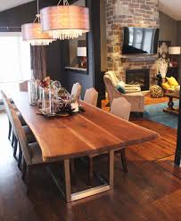 Complete dining room furniture set including; Tables Living Wood Design Toronto Muskoka Ontario Canada We Ship To Los Angeles Live Edge Dining Table Dining Table Designs Steel Dining Table Design
