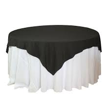 85 X 85 Inch Black Square Table Overlays Black Square Tablecloths Matte Table Overlays For 6 Ft Round Table Black Tablecloth Wedding Table Linens Black Table