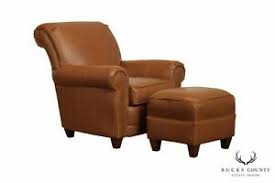 Opt for a brown chair and ottoman, and a matching sofa to provide extra seating. Quality Brown Faux Leather Lounge Chair With Ottoman Ebay