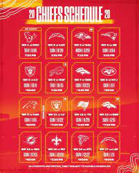 Here's a look at the complete schedule for the 2021 season Chiefs Full 2020 Schedule Kansascitychiefs