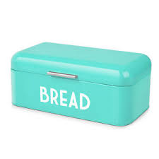 Maybe you would like to learn more about one of these? Vintage Metal Bread Box For Kitchen Counter Bread Bin Storage Container Green 810651037962 Ebay
