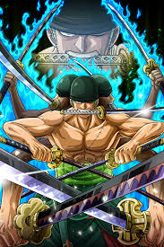 ronona zoro ashura poster art print by onepiecetreasure displate ゾロ ワンピース ワンピースルフィ ゾロ 阿修羅