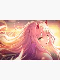 Anime science fiction, darling in the franxx render, cg artwork, black hair png. Darling In The Franxx Zero Two Poster By Lawliet1568 Redbubble Anime Liebe Anime Liebe