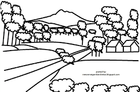 61+ sketsa gambar mewarnai bunga. Mewarnai Gambar Mewarnai Gambar Sketsa Pemandangan Alam 2