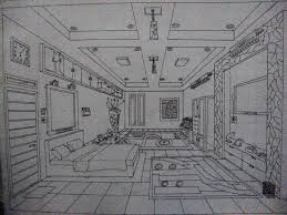 Step by step drawing tutorials on how to draw perspectives by using proper drafting toolslangkah demi langkah cara melukis lukisan perspektif satu (1) titik. Teknik Membuat Gambar Perspektif Satu Titik Lenyap Desain Interior Gambar Perspektif Perspektif Desain