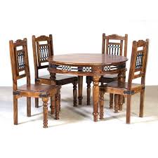 When you hear the word table you immediately think about a rectangular wooden thing that you use to eat on, either in the kitchen or in the dining room. Round Wooden Dining Table Set At Rs 12000 Set Wooden Dining Table Set Id 20578662448