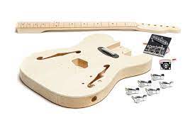 Solo Tck 150 Diy Semi Hollow Electric Guitar Kit With Maple Top Solo Music Gear In 2021 Guitar Kits Electric Guitar Kits Electric Guitar