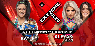 Alexa and nikki cross would win the wwe woman's tag team title on the episode. Stipulation Added To Smackdown Women Title At Extreme Rules 2019 Itn Wwe