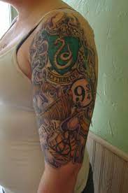 Harry Potter Half Sleeve Tattoo 1 Ad Half Sleeve Tattoos Designs Half Sleeve Tattoo Template Half Sleeve Tattoos Drawings